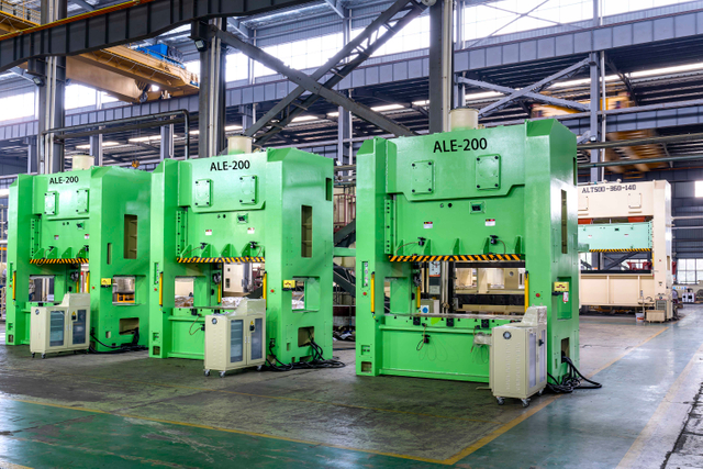 Piezas de dibujo de metal estampado formando cadena de producci&oacute;n prensa el&eacute;ctrica de m&aacute;quina perforadora